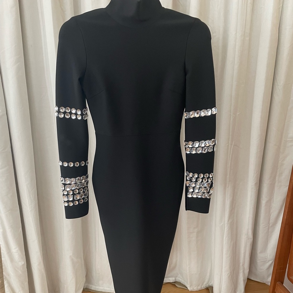 Black Dress with rhinestone embellishments